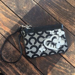 SOLD Coach Floral Wristlet